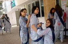 pakistani school college girls enjoying videos