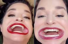 mouth huge samantha ramsdell tiktok her giant who