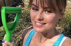 sugden rhian instagram her charlie dimmock post sultry cleavage ample off herself garden health model racy isolation bodysuit shows wednesday
