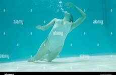 underwater teen pool swimming girl alamy shopping cart
