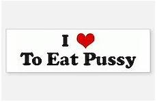 pussy eat bumper car sticker love stickers