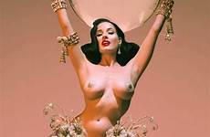 von teese dita sexy burlesque nude topless goddess