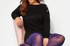 tights purple denier comfort plus size tight clothing yours