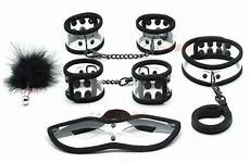 bondage toys set sex blindfold handcuffs 5pcs ankle restraints couple kit