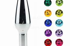 sex booty jewel anal plug toys butt fetish stainless crystal steel metal