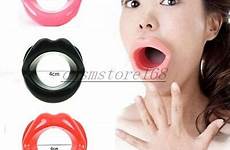 gag mouth open ring lips toy oral silicone red restraint colours couple gift