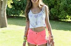 top alessandra ambrosio coachella crop hippie tops her she katy festival pink hot skirt exposed daisy style shorts perry tank