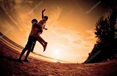 couples scene romantic stock beach depositphotos