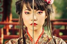 geisha sword kimono warrior katana espada swords women hermoso warriors härlig dmytro japonesas