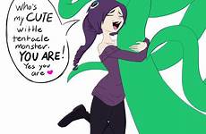 tentacle zone monster tan anime deviantart her toons cute cartoon sama forum network anyone could date would if who zonetan