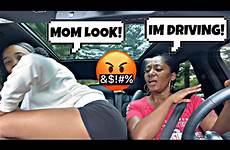 mom she while drives distracting