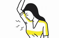 armpit smelly vector clip illustrations woman smell bad her body girl smelling