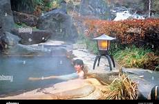 onsen japan bath hot spring women alamy