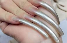 nails long natural curved fingernails feet choose board