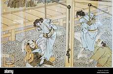 torture edo period tokugawa punishment hanging crime scene 1893 meiji alamy stage showing published private final during collection