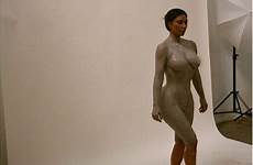 kardashian kim nude naked clay poses totally fappening her nsfw covered instagram completely promote perfume saucy snaps thefappeningblog
