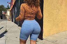 ass women phat jean shorts juicy beautiful thick curvy sexy shesfreaky jeans stopped walking street down sugar eating machine plus