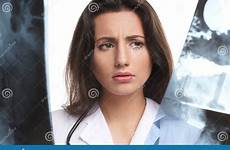 doctor brunette young xray female caucasian analyze preview