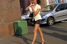 girls russian walking around city