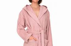 robe cloth terry hooded bathrobe cotton women ebay womens