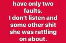 wife says listen faults only two blane don dont shit some other meme
