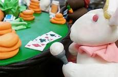 poker bunnies playing cake rabbit society house tasting silent wine choose board ga