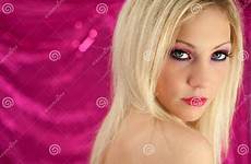 dramatic blond pink background hot preview