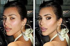 photoshop kardashian kim without celebrities celebs celebrity effect esteem makeup self teen before after unretouched via fail saved visit