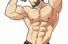 gay deviantart kukui professor sex zephleit jarvis anime guy men man drawing comics animated hot characters character muscles guys draw