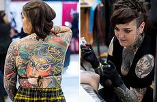tattoo convention woman scottish boobs breast tattoos inked fashion reason