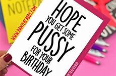 pussy birthday card funny