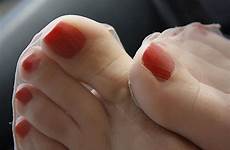 toes nylon nylons stockings heels feet red painted pantyhose socks pedicure silk pretty