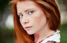 freckles redheads savicheva anastasia stunningly haired mostly headed