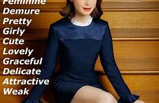 captions sissy weak tg secretary femdom mtf outfits feminine prissy feminismus