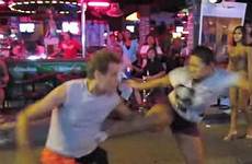 thai red light girls district pattaya woman decides pictured tourist give tourists respect treat better lesson he etn travel fight