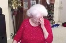 grandma jerking receives pillow late husband shirt tear made video