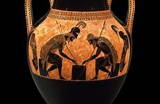 exekias anfora grega nere museo attica amphore ajax amphora achilles etrusco gregoriano pottery antiga museivaticani firmata ceramica vasi simetria