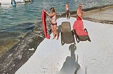 google topless sunbathing caught woman nude mirror weird street cancun