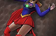 supergirl defeated deviantart glare night favourites add