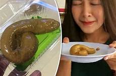 looks poo poop woman pudding eat disgusted thailand dessert crazy toilet human disgusting weird poopy snack her lady
