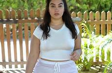 nadia aboulhosn girl shorts plus size thick women chubby curvy wear top white underwear bbw summer fashion sexy bloglovin outfits