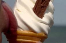 cream ice cone sexy lick