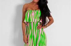 pink green dress outfits maxi dresses aka fashion strapless overlay fizzy style paraphernalia boutique choose board