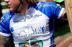 cyclist bulge lycra men cycling blue cyclists bikers body man