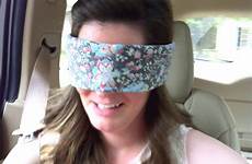 blindfold blindfolding sara car birthday devising entire walked ride after