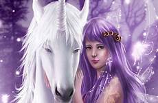 unicorn fantasy fairies unicorns fairy creatures wings snow elf wood horse choose board tranquility darkness