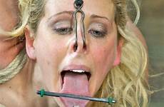 tongue nosehook smutty degraded kinky humiliation restrained submissive
