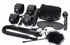bdsm restraints bondage nylon leather set sexy 10pcs toys gags slave cuff clamps whip couples games woman adult man game