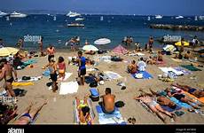 tropez saint beach plage france pampelonne azur côte mediterranean alamy