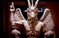 satanic sabrina temple goat statue netflix headed